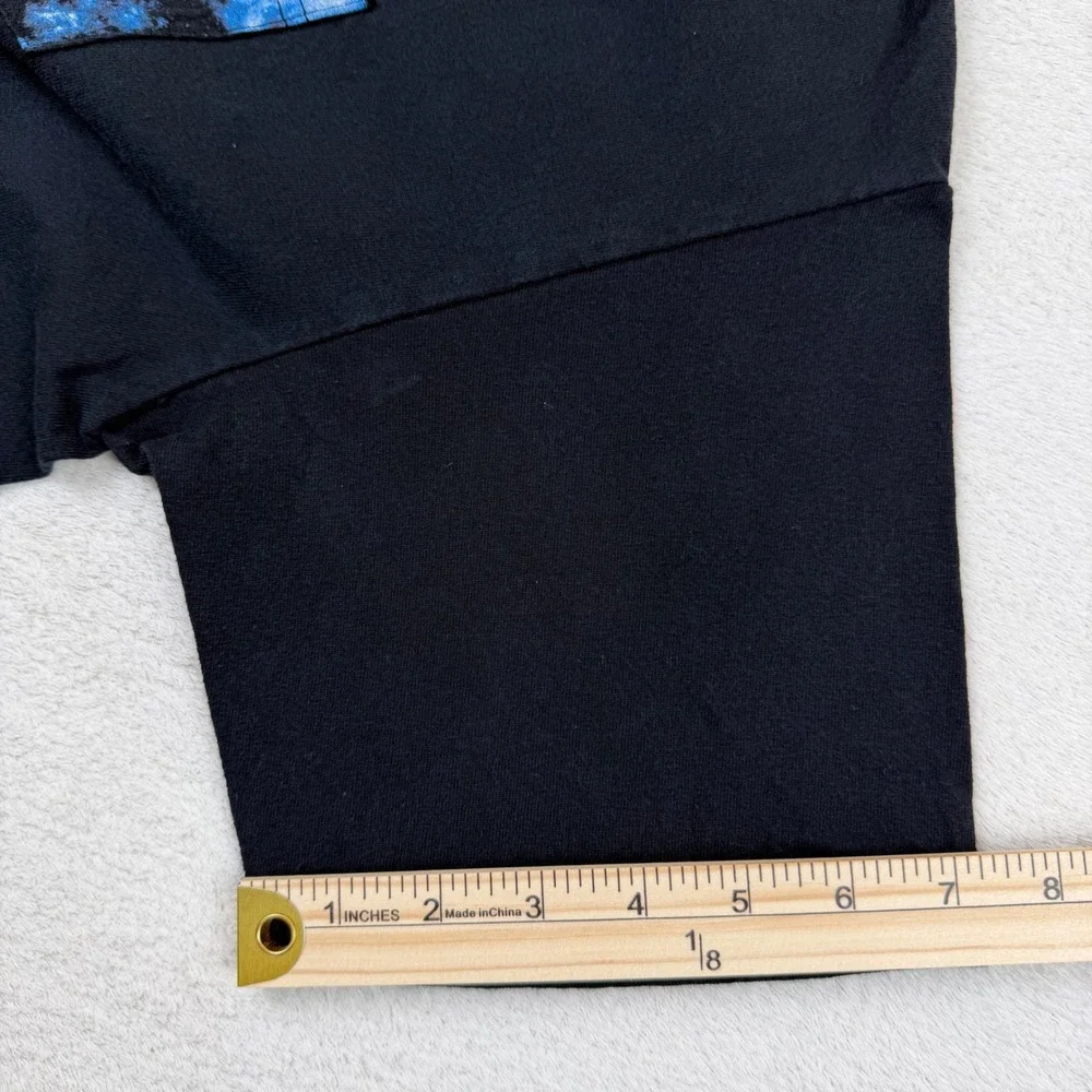 Empyre Worldwide Mens Large Black Pocket T-Shirt Galaxy Space Print Cotton‎ Tee
